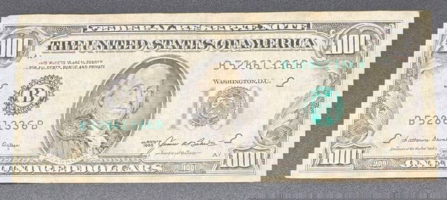 1985 One Hundred Dollars Bill