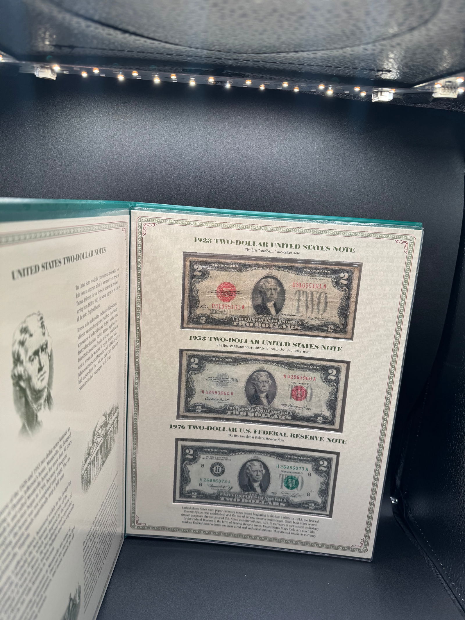 Two-Dollar Notes Folio 1928-1976 Postal Commemorative Society (1 of 4)