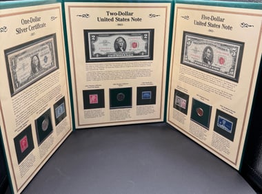 Historic US currency, by  Postal Commemorative society
