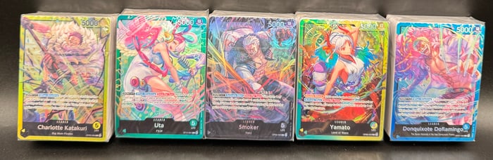 Five One Piece Starter Decks Sealed