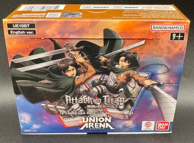 Union Arena Attack On Titan Box & Union Arena Trading Cards