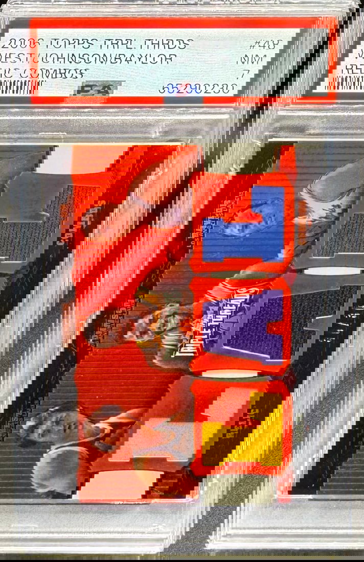 2006 Topps Elgin Baylor Magic Johnson & Jerry West Jersey Patch Card /36 (1 of 2)