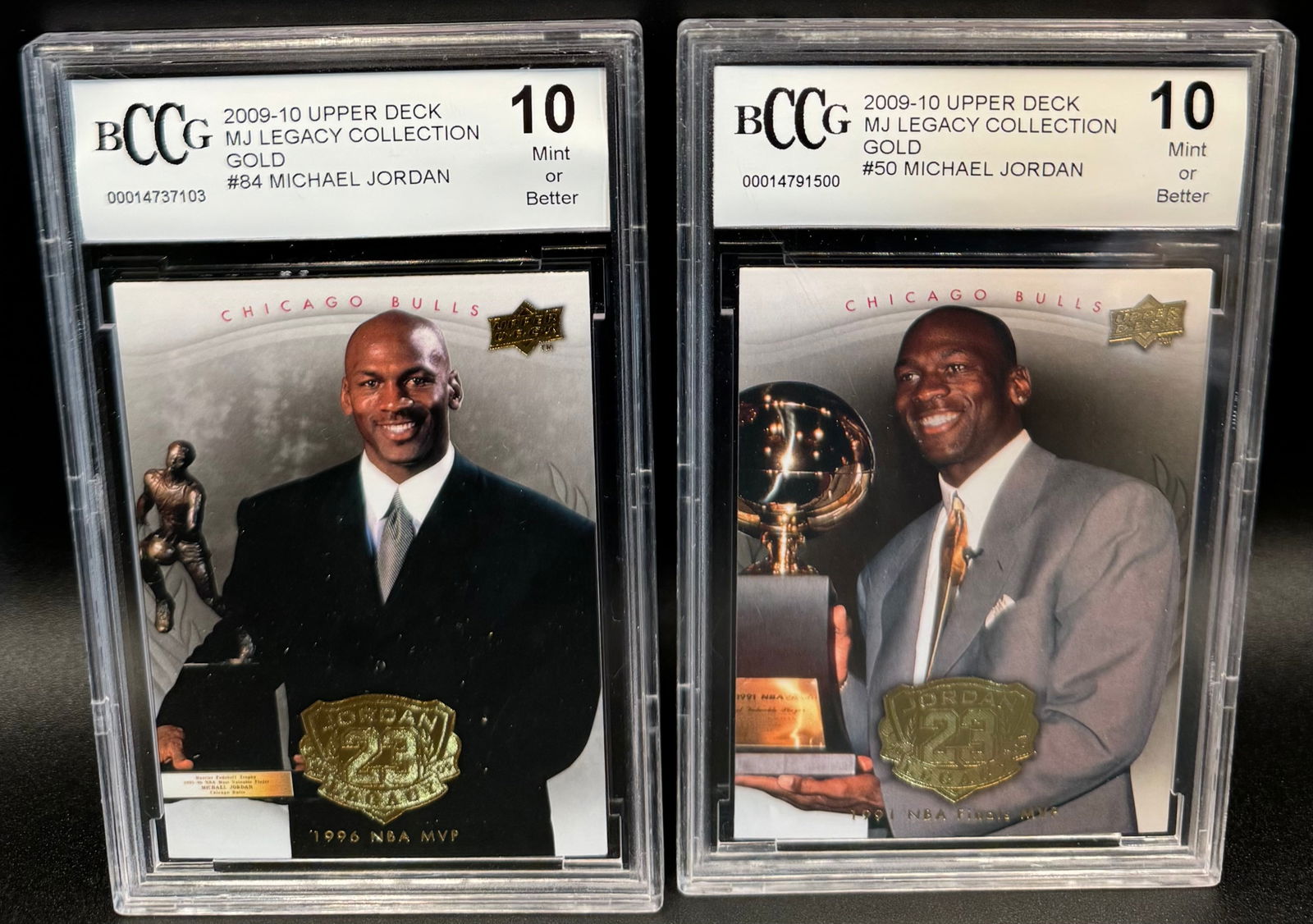 2009 Upper Deck Michael Jordan MJ Legacy Gold Collection Cards (1 of 2)