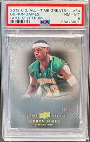2013 LeBron James Gold Spectrum /10