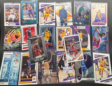 Twenty LeBron James Basketball Cards