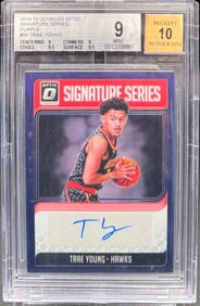 2018 Optic Trae Young Auto Rookie Putple