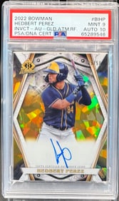 Hedbert Perez Auto Gold Rookie Shimmer Refractor /50