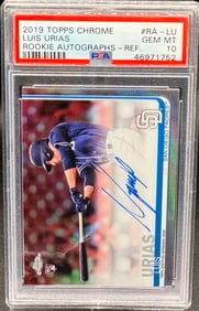 Luis Urias Rookie Auto Refractor Card