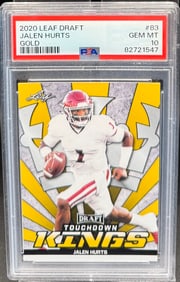 Jalen Hurts Rookie Gold Card