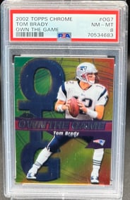 2002 Topps Chrome Tom Brady Own The Game Card