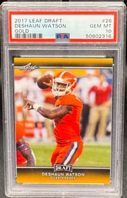 2017 Draft Deshaun Watson Gold Card