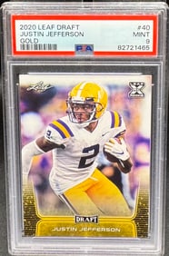 Justin Jefferson Gold Rookie Carc