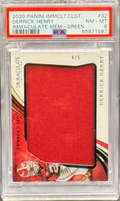 2020 Immaculate Derrick Henry Game Used Patch  /5
