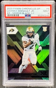 Lavish Shenault Rookie Mirror Black 1/1 Card
