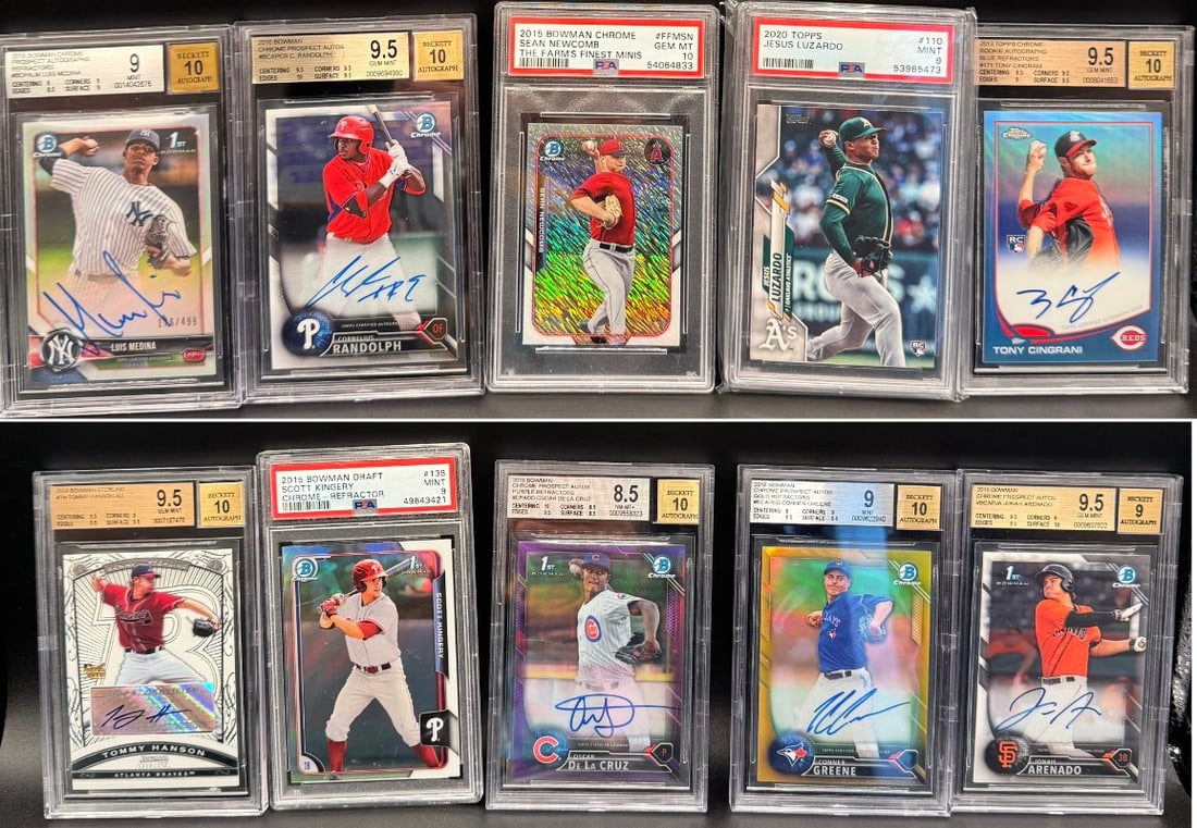 Autograph, Rookie, Refractor Baseball Cards Lot (1 of 1)