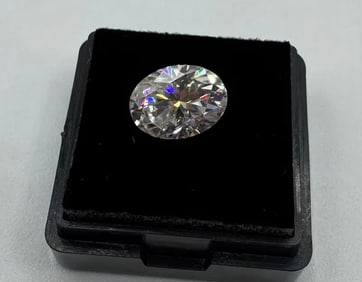 Oval Shape Moissanite With Certificate Of Authenticity