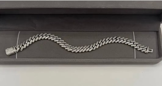 Cuban Moissanite Bracelet