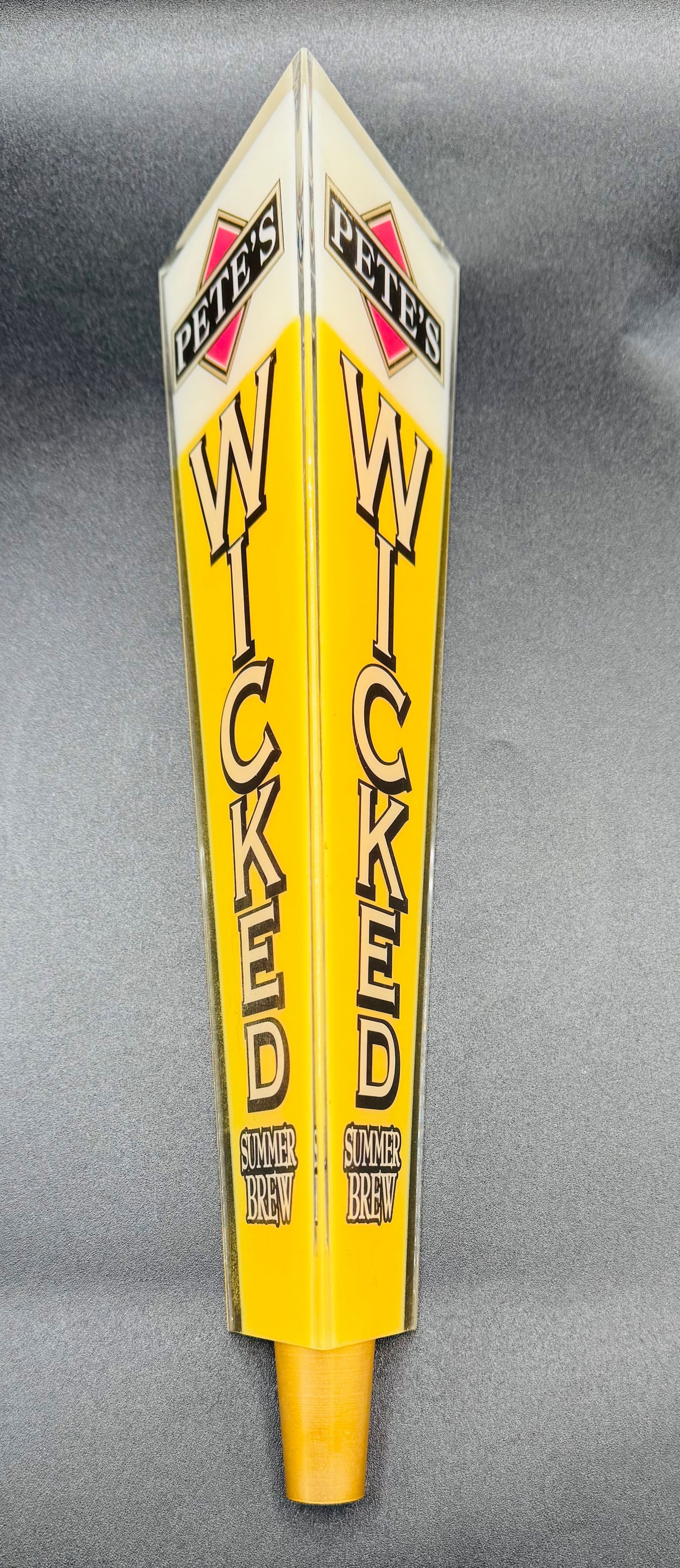 Petes Wicked Summer Brew Beer Tap handle: Petes Wicked Summer Brew Beer Tap handle. Approx Size: 12 inches