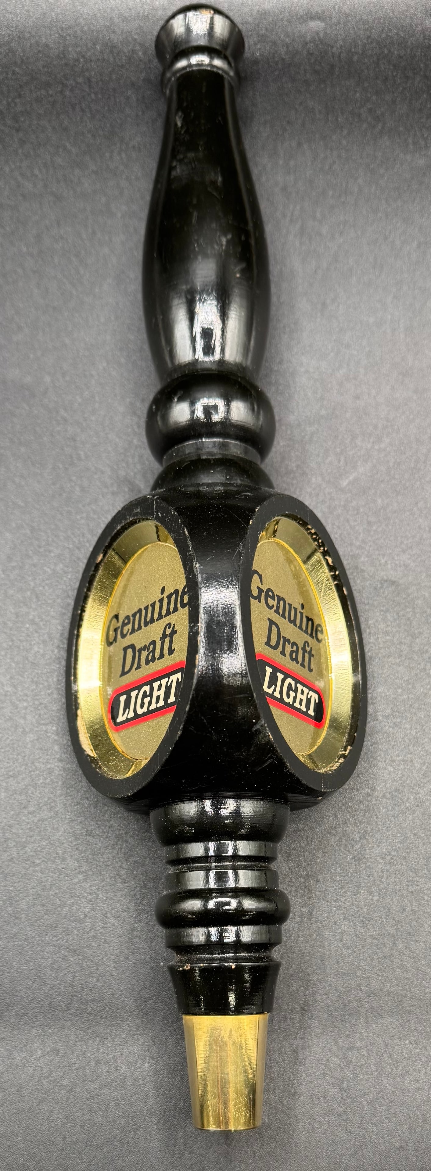 Genuine Draft Light Beer Tap Handle: Genuine Draft Light Beer Tap Handle. Approx size: 8 inches