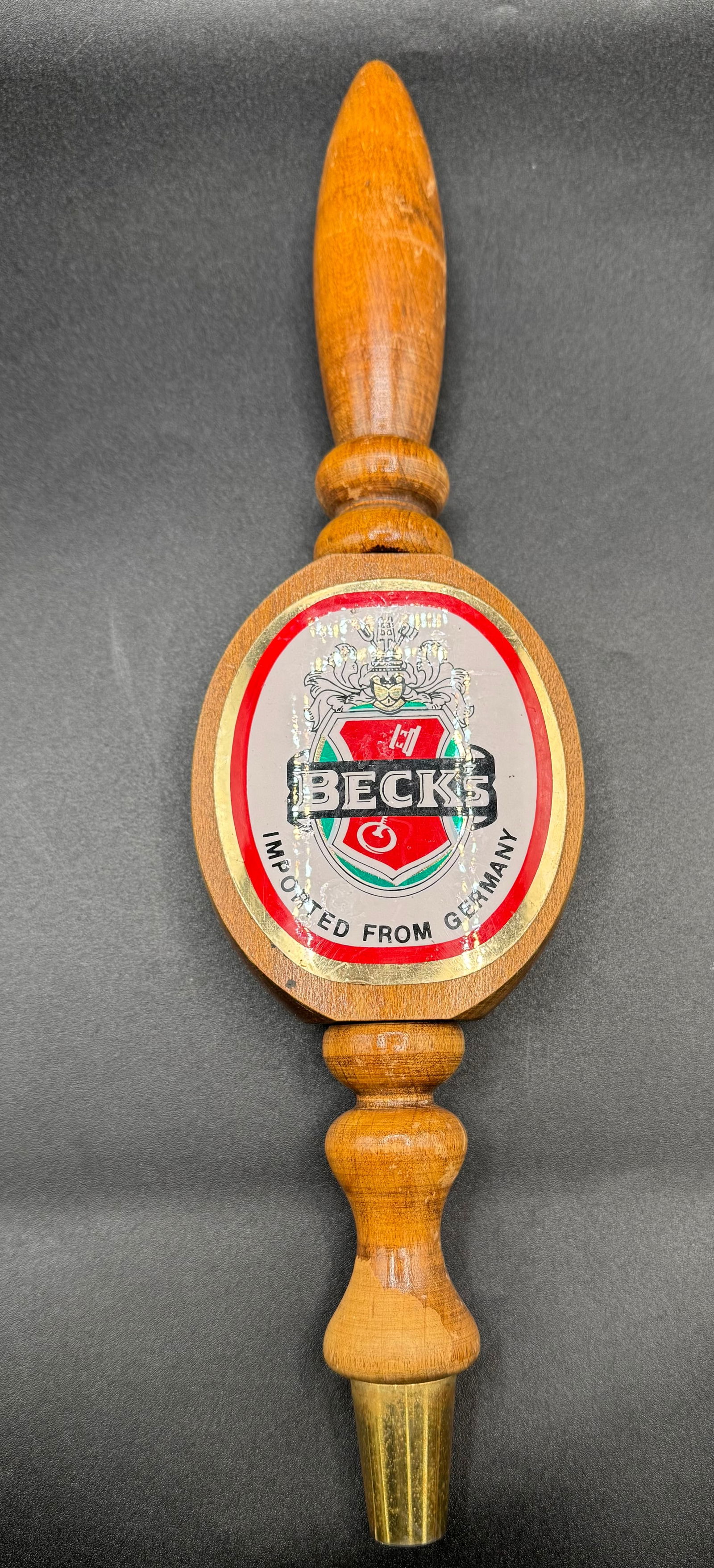 Becks Germany Beer Tap Handle: Becks Imported From Germany Tap Handle. Approx size: 13 inches