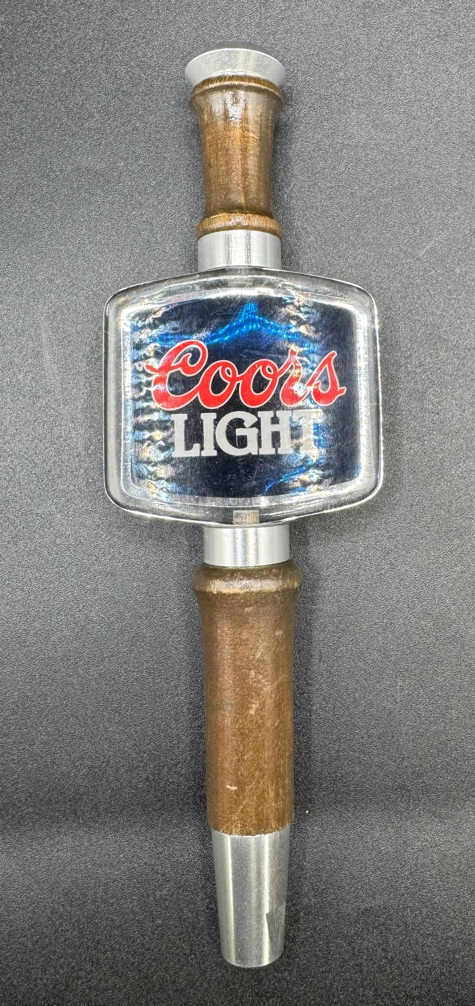 Coors Light Beer Tap Handle: Coors Light Beer Tap Handle. Approx size: 9 inches