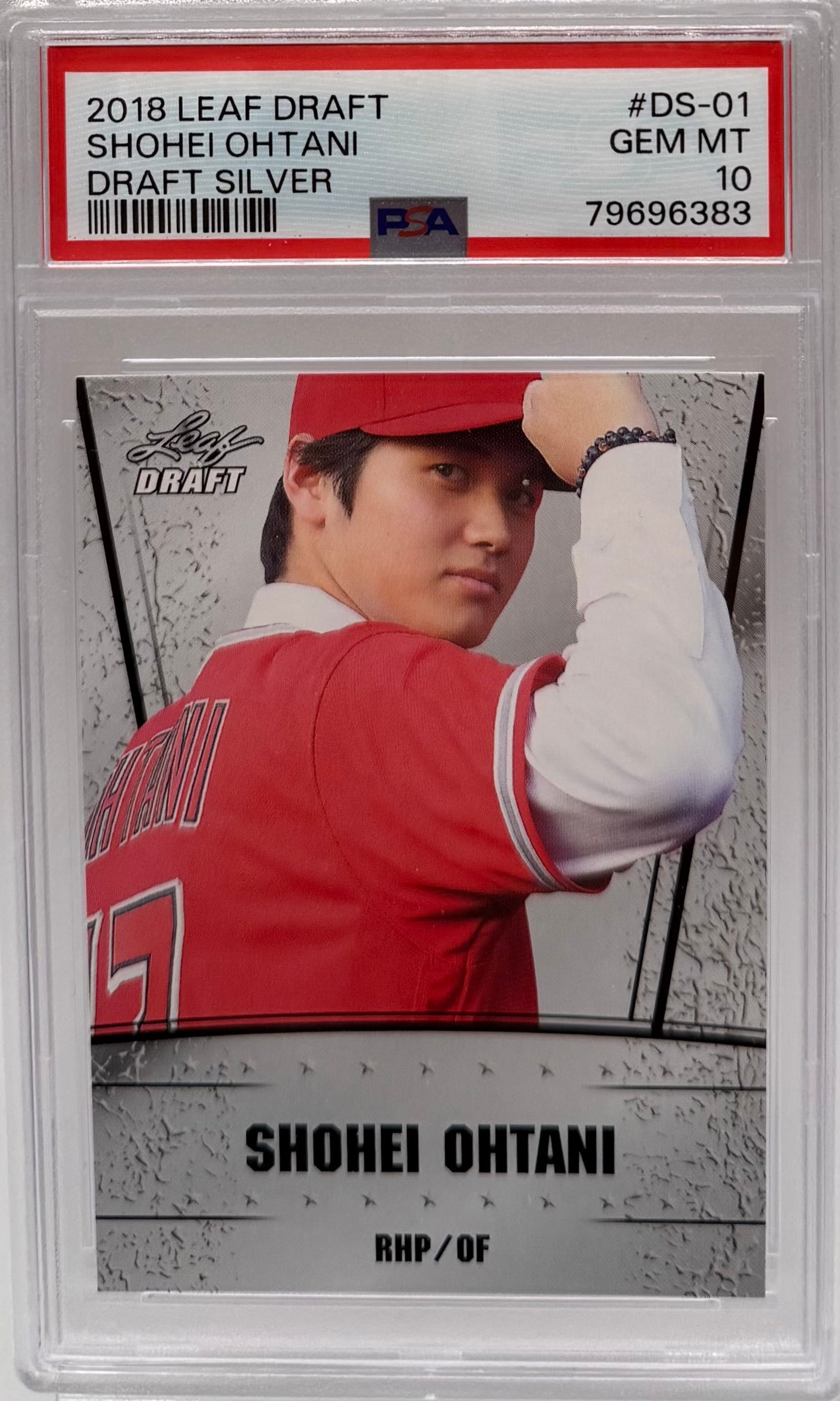 Shohei Ohtani Rookie Draft Silver Card (1 of 2)