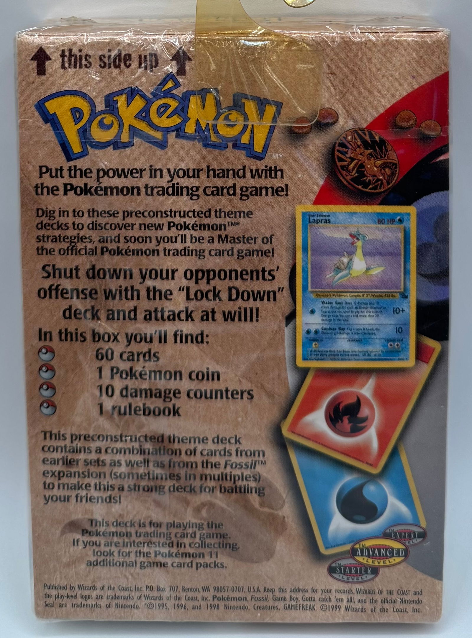 1999 Pokemon LockDown Theme Deck Sealed - 2