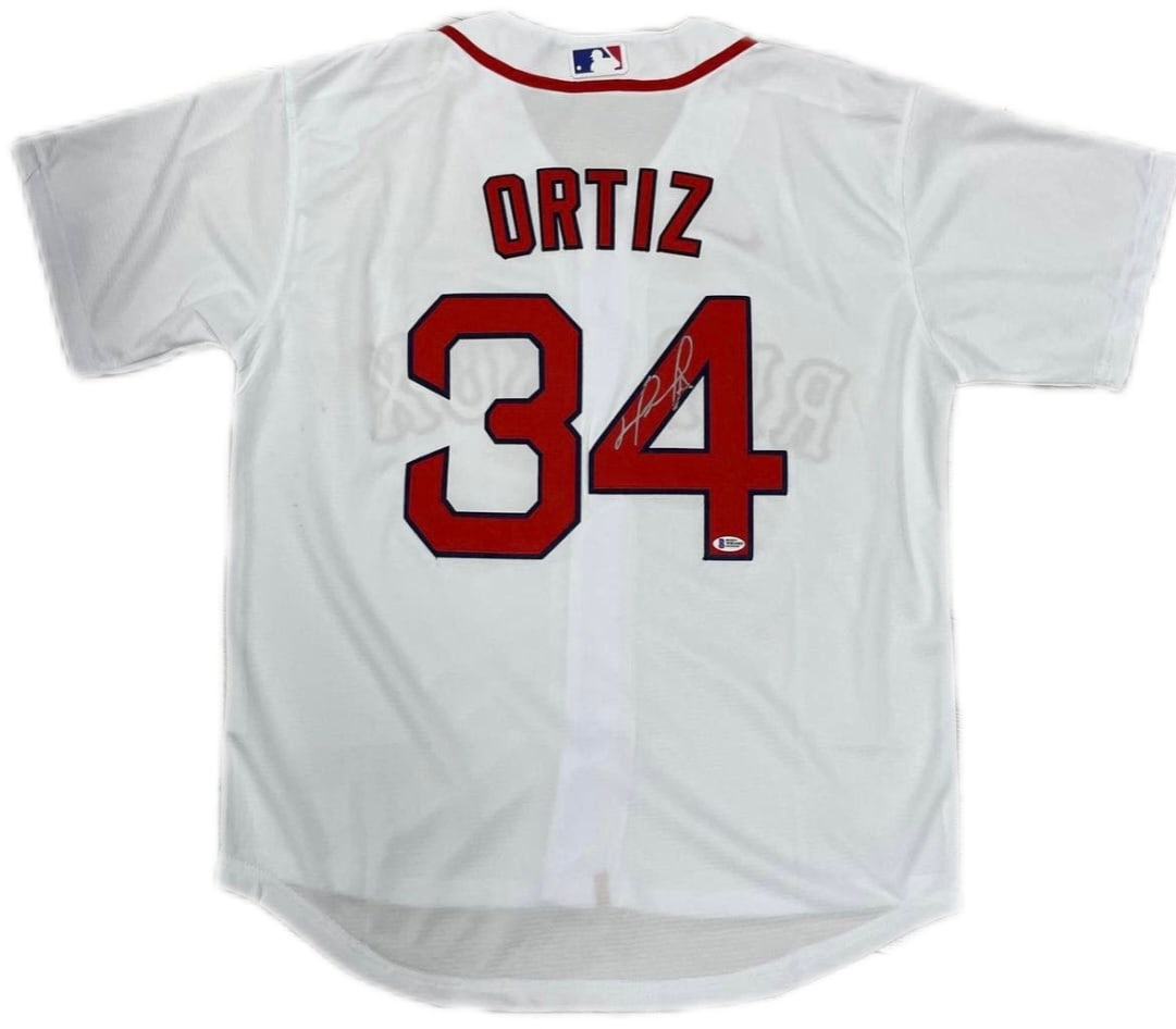 David Ortiz Autographed Signed Jersey Certificate Of Authenticity By Beckett (1 of 1)