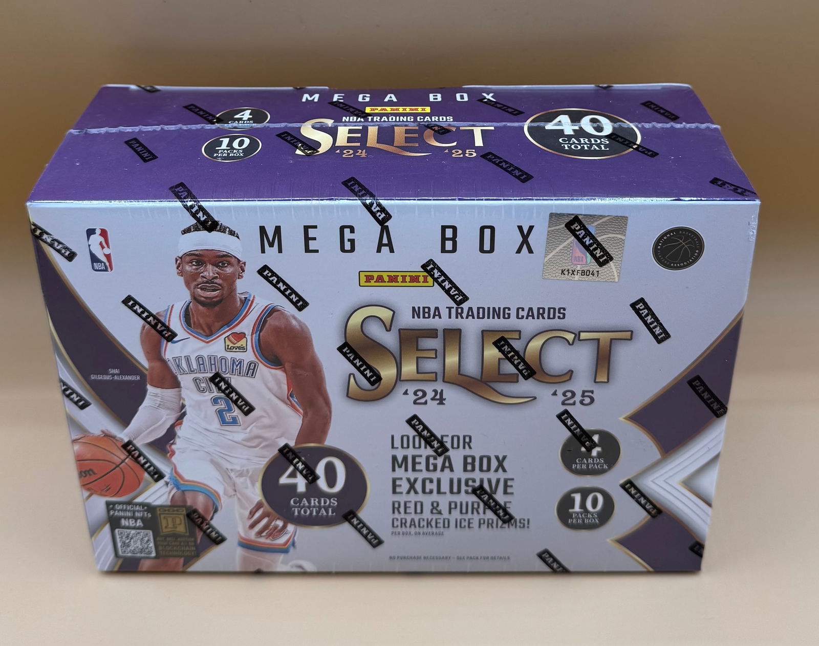 2024-25 Panini Select Basketball Mega Box (Red and Purple Cracked Ice Prizms) (1 of 1)