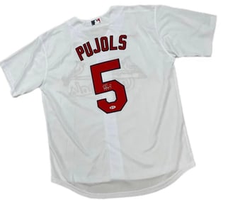 Albert Pujols Jersey Signed COA by Beckett
