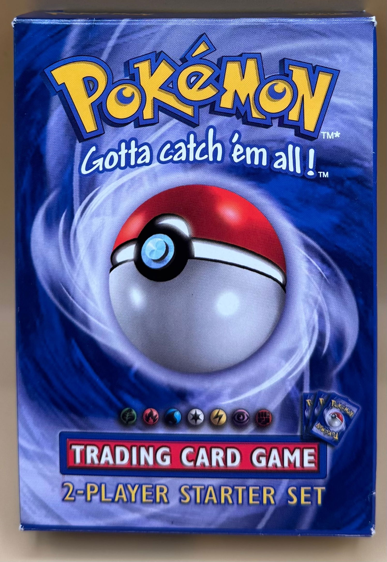 1999 Pokemon 2 Player Starter Box: Open box 1999 Pokemon 2 Player Starter Box and the cards and accessories showing in pictures