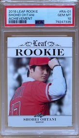 2018 Shohei Ohtani Rookie Achievement Card