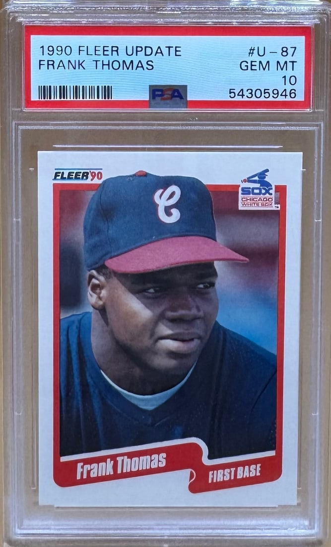 Frank Thomas Card: 1990 Fleer Frank Thomas PSA Mint 10