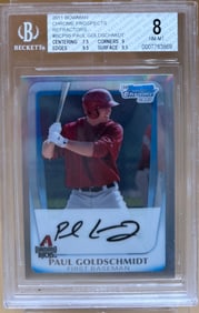 2011 Bowman Paul Goldschmidt Chrome Refractor Auto Rookie /799