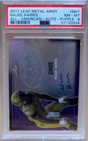 2017 Leaf Metal Najee Harris Auto purple /25