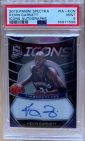 Kevin Garnett Icon Autographs Card /49