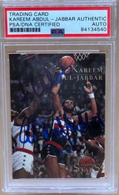 Kareem Abdul Jabbar Auto PSA DNA Card