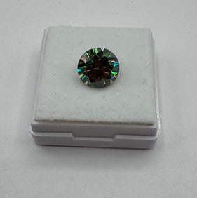 Blue Green VVS Moissanite Stone