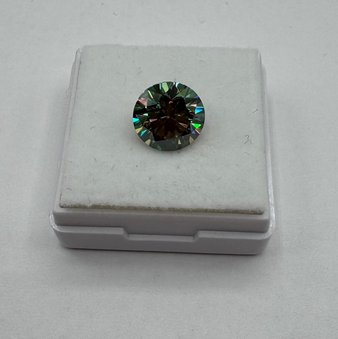 Blue Green VVS Moissanite Stone (1 of 3)