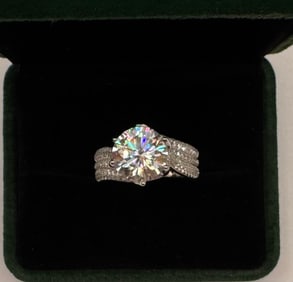 5 Carats VVS Moissanite Ring
