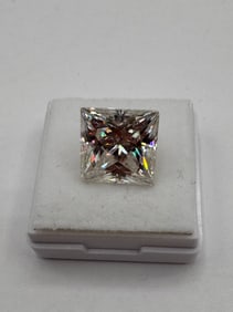 Princess Cut 10 CT Moissanite With Certificate Of Authenticity