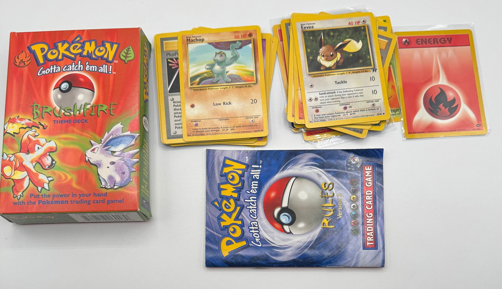 1999 Pokemon Base Set Brushfire Theme Deck. - 2