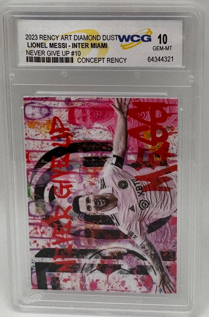 2023 Rency Art Lionel Messi Inter Miami Never Give Up Diamond Dust (1 of 2)