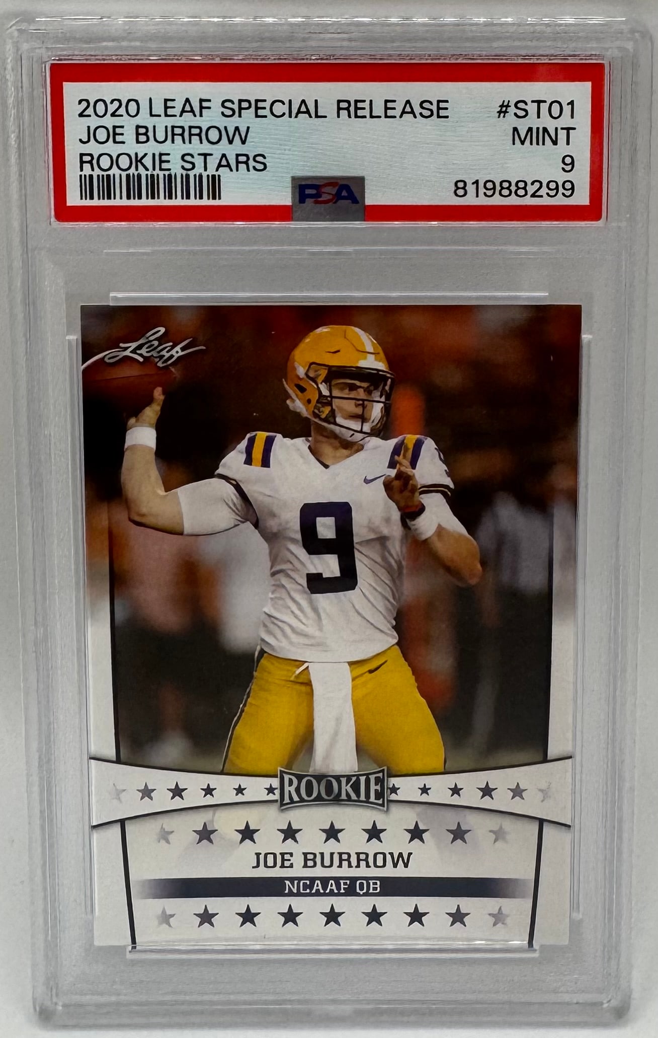 2020 Leaf Special Release Joe Burrow Rookie Stars (1 of 2)