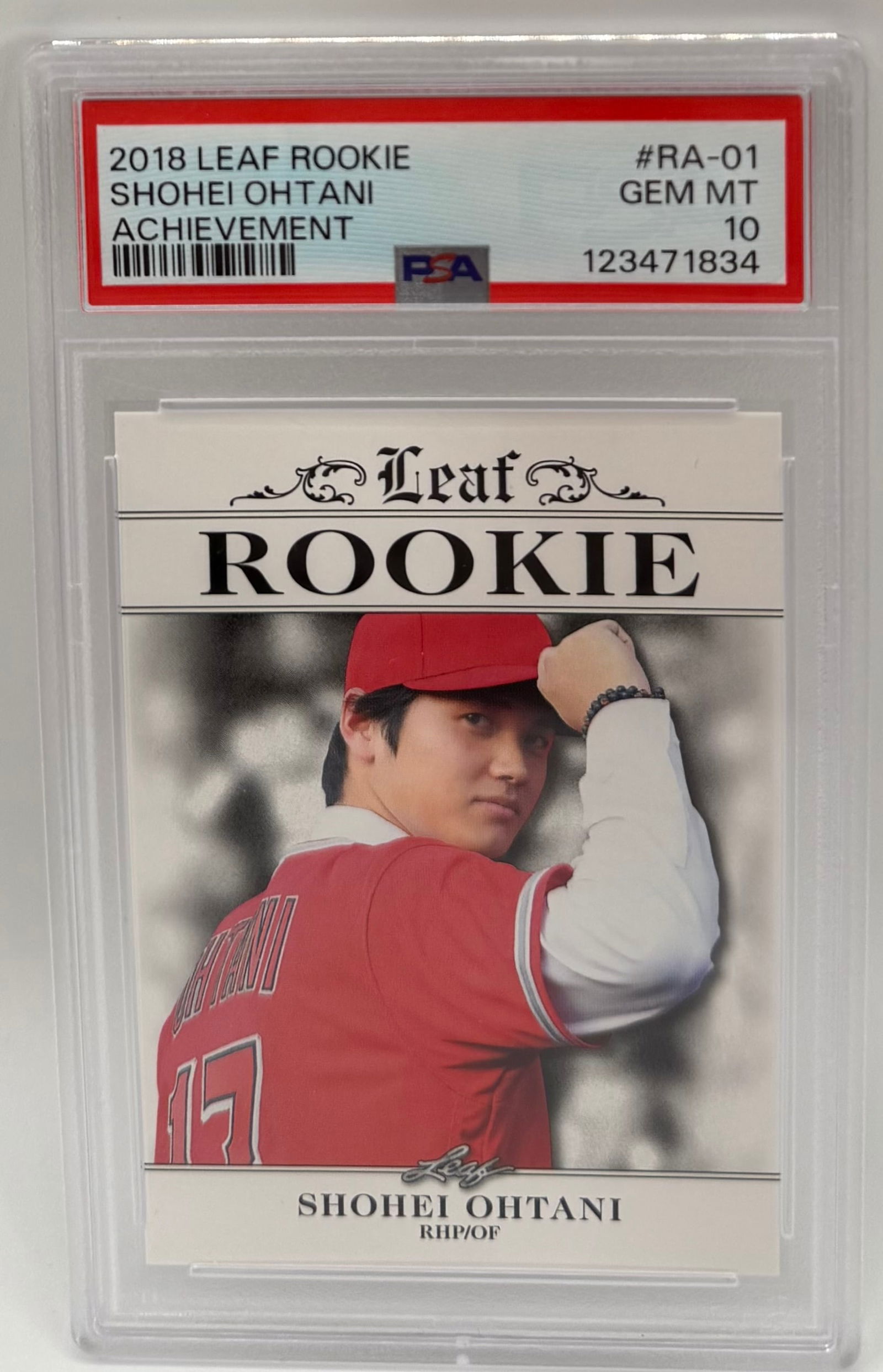 2018 Leaf Rookie Shohei Ohtani Achievement Edition – PSA 10 (1 of 2)