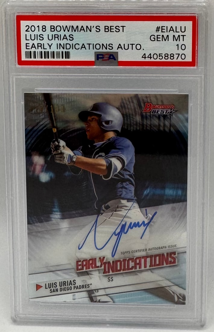 2018 Bowman’s Best Luis Urias Early Indications Autograph - PSA 10 (1 of 2)