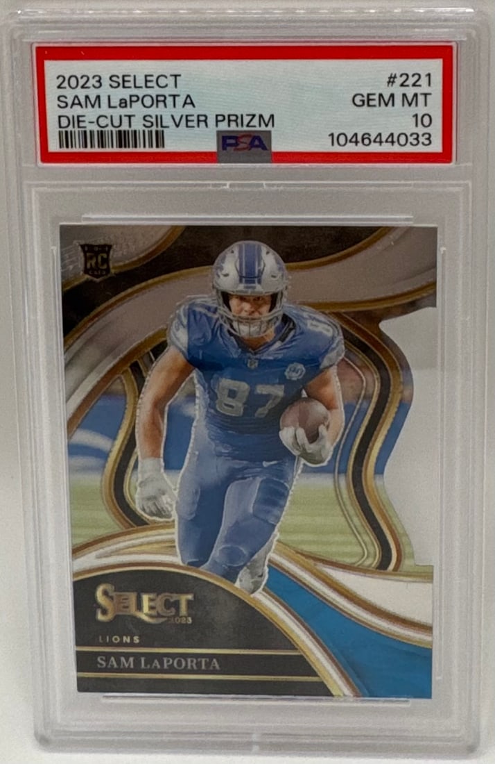 2023 Panini Select Sam LaPorta Die-Cut Silver Prizm Rookie (1 of 2)