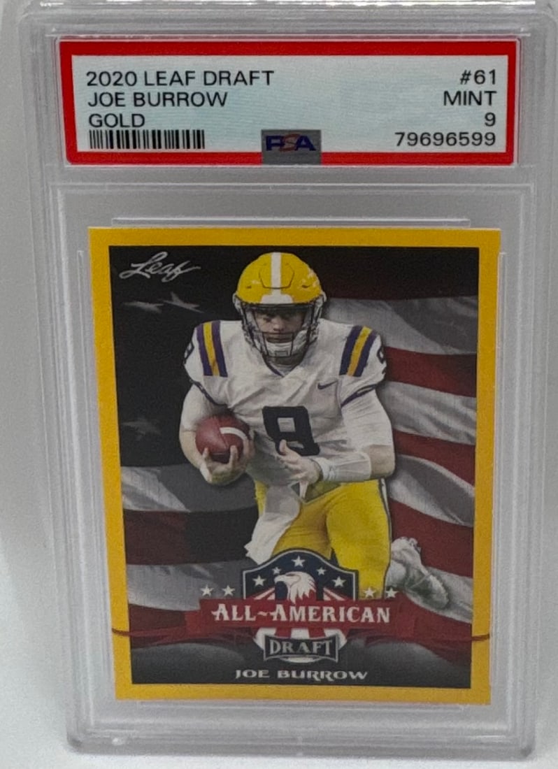 2020 Leaf Draft Joe Burrow Gold Parallel (1 of 2)