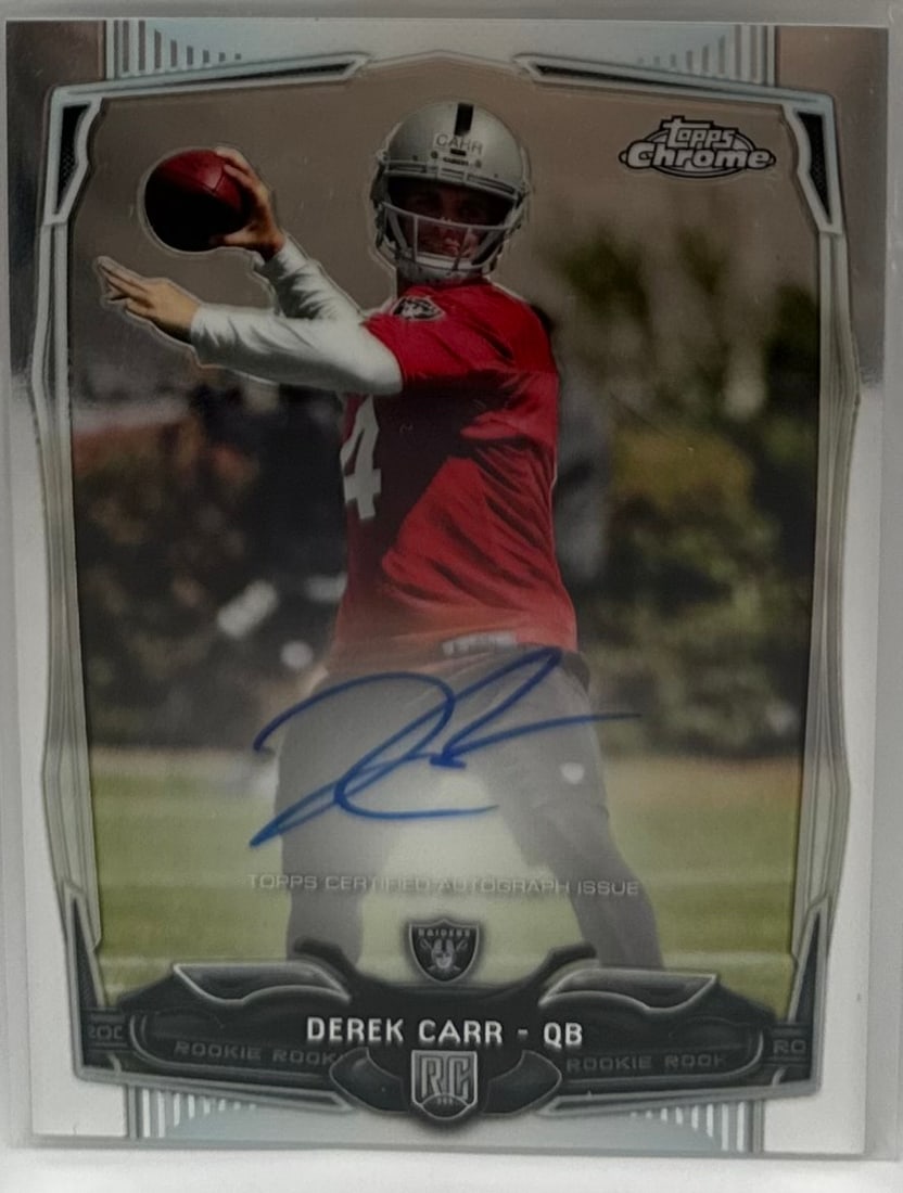 2014 Topps Chrome Derek Carr Rookie Autograph Rookie (1 of 2)