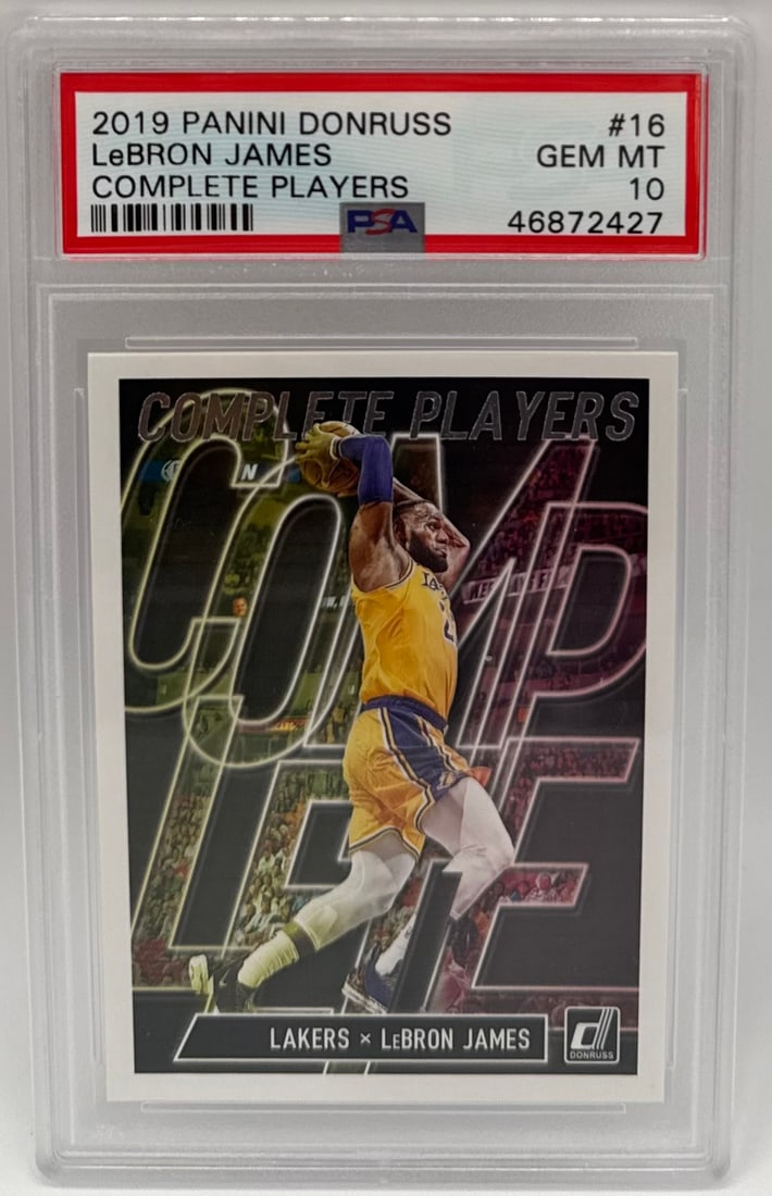 LeBron James 2019 Panini Donruss Complete Players – PSA 10 (1 of 2)